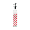 Patterned Transparent Glass Oil Bottle YD-OVB-033