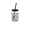 Colored Lid Glass Straw Cup YD-CUP-085