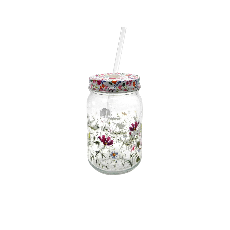 Sticker Glass Straw Cup YD-CUP-084