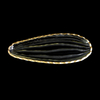 Melon Seed-shaped Gold-painted Hot Bending Plate YD-HBP-007