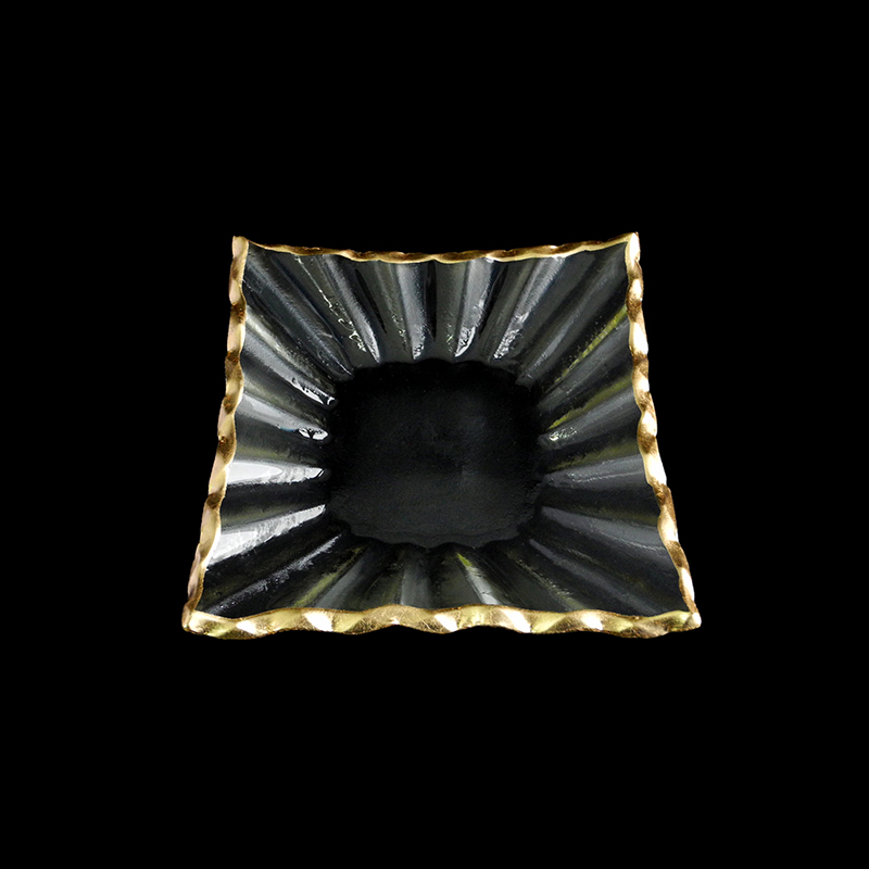 Square Origami Gold Hot Bending Plate YD-HBP-033