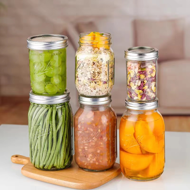 Transparent Glass Storage Jar YD-STJ-033