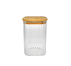 Square Vertical Striped Borosilicate Glass Storage Jar YD-STJ-100