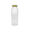 Polished Golden Lid High Borosilicate Glass Storage Tank YD-STJ-130