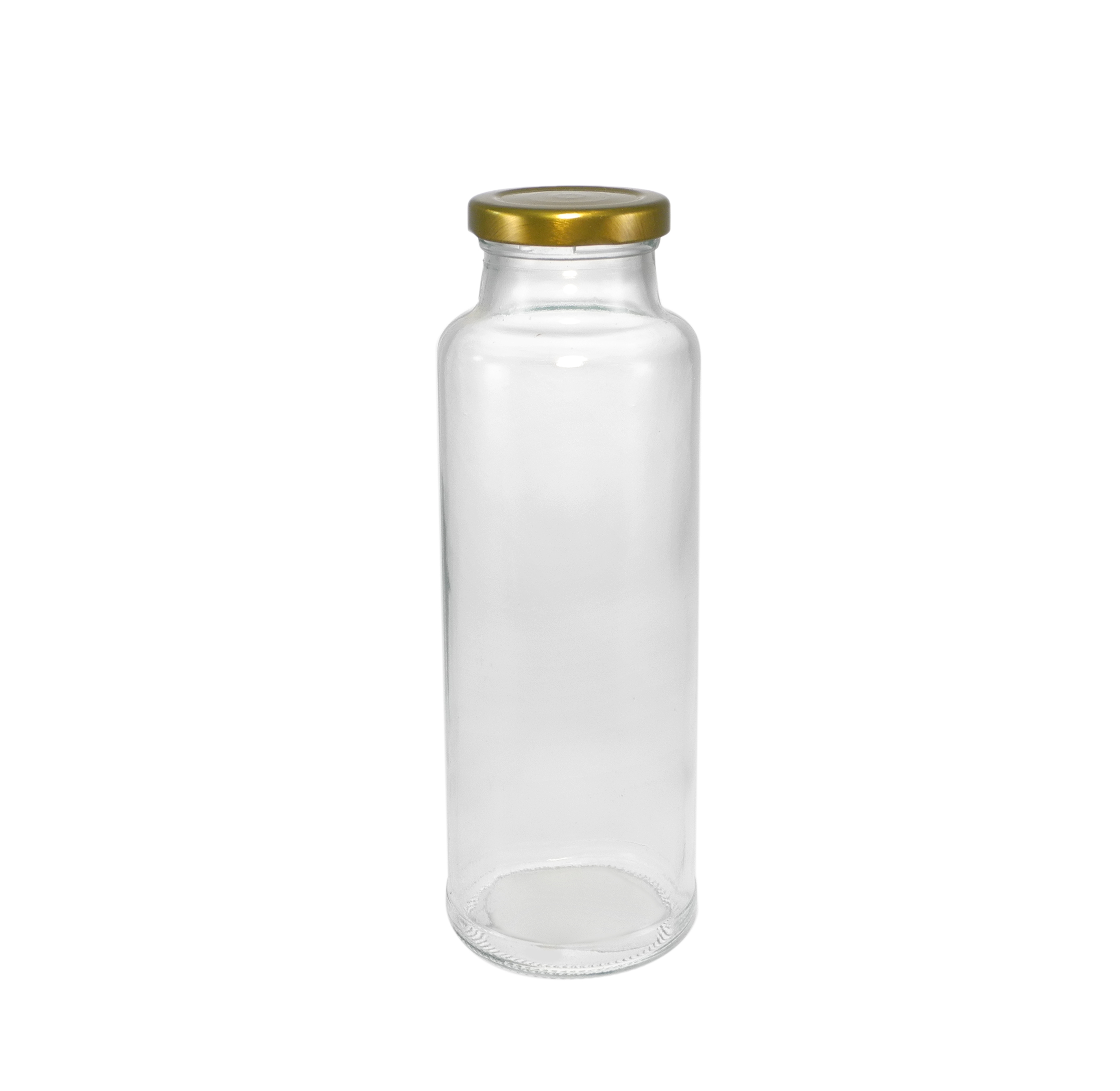 Polished Golden Lid High Borosilicate Glass Storage Tank YD-STJ-130