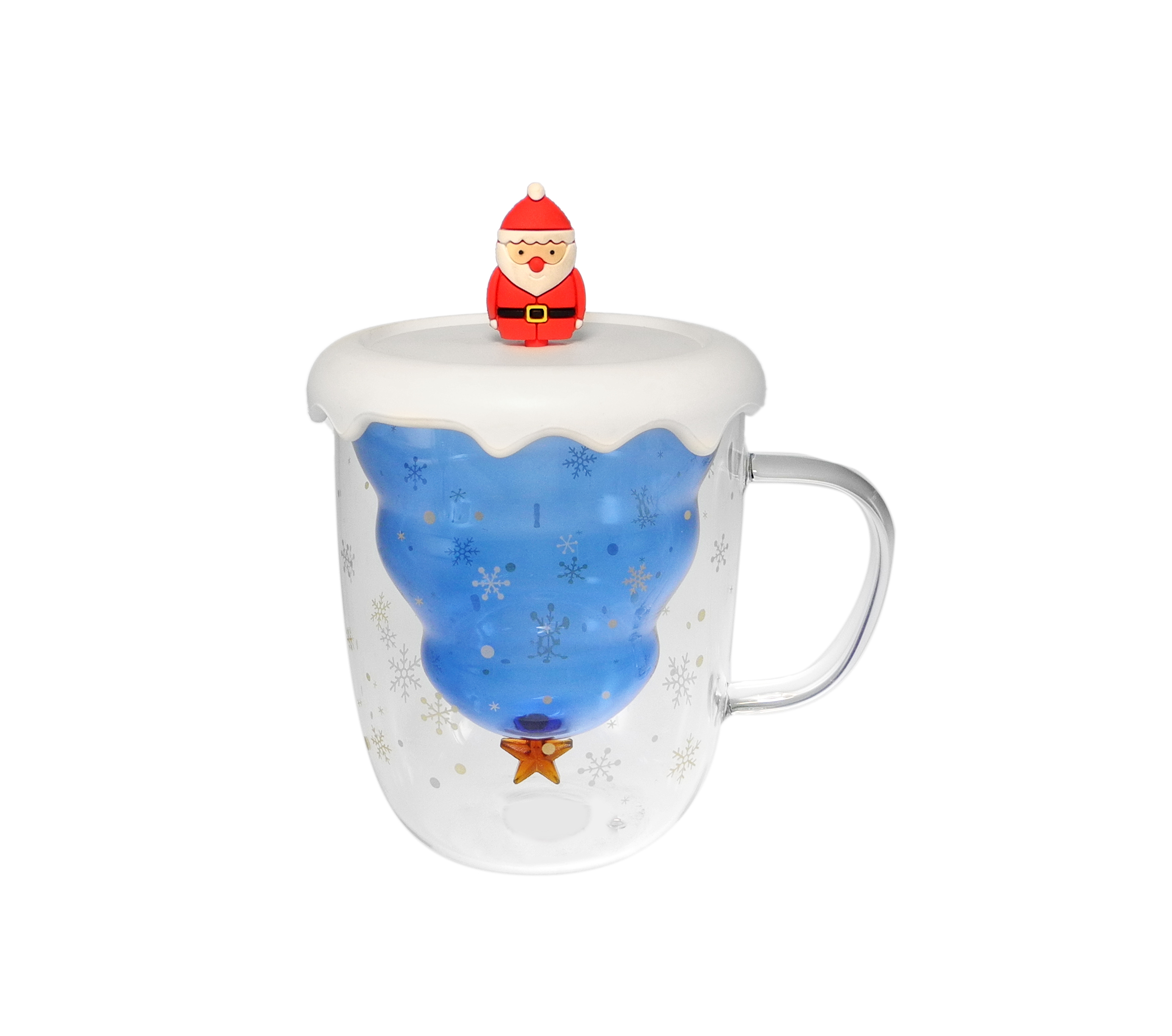 Christmas-themed Borosilicate Glass Cup YD-CPU-105