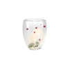 Double-layer High-borosilicate Glass Cup with Winter-themed Ornaments inside YD-CPU-100