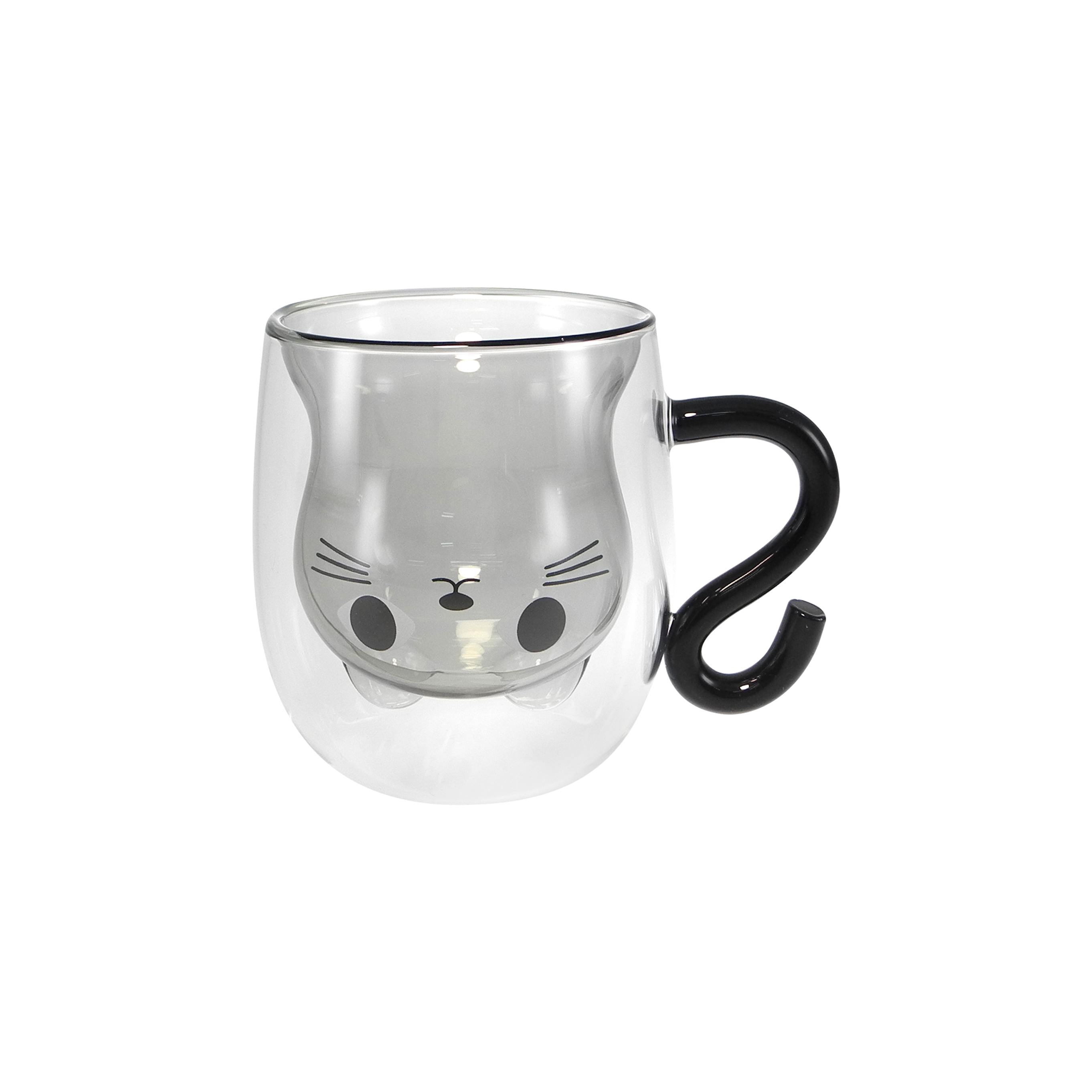 Internal cute-shaped double-layer high-boron-silica glass cup YD-CPI-108