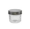 Relief-patterned Silver Stainless Steel Lid for High Borosilicate Glass Storage Tank YD-STJ-140
