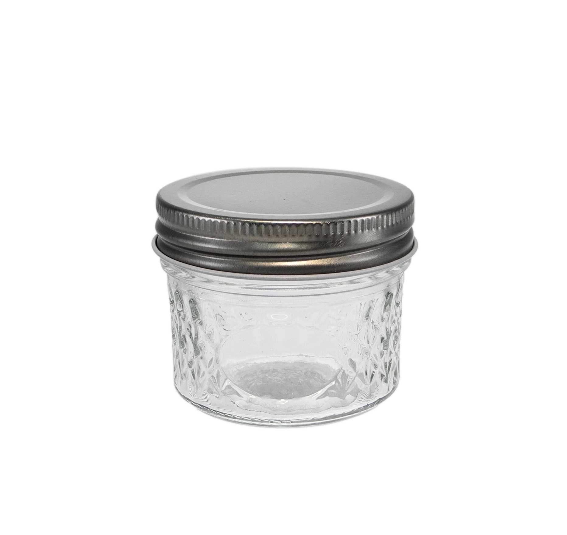Relief-patterned Silver Stainless Steel Lid for High Borosilicate Glass Storage Tank YD-STJ-140