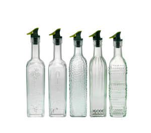 External Relief-patterned Glass Balsamic Vinegar Bottle YD-VOB-035