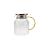 Relief-patterned High Borosilicate Glass Kettle YD-KEL-004