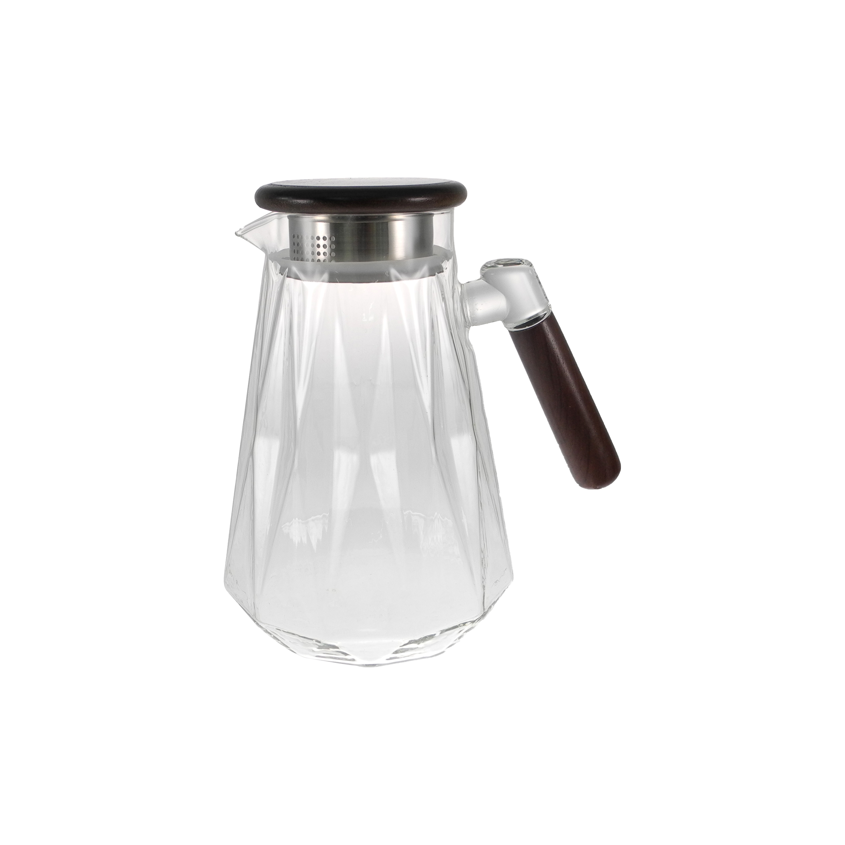 Flower-pattern Relief High Borosilicate Glass Kettle YD-KEL-005