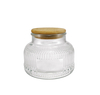 Small-sized Wooden Lid Topped with An External Relief of High Borosilicate Glass Cup YD-CUP-147