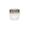 Large-mouth Stainless Steel Lid Small-sized High-boron-silica Glass Storage Jar YD-STJ-166
