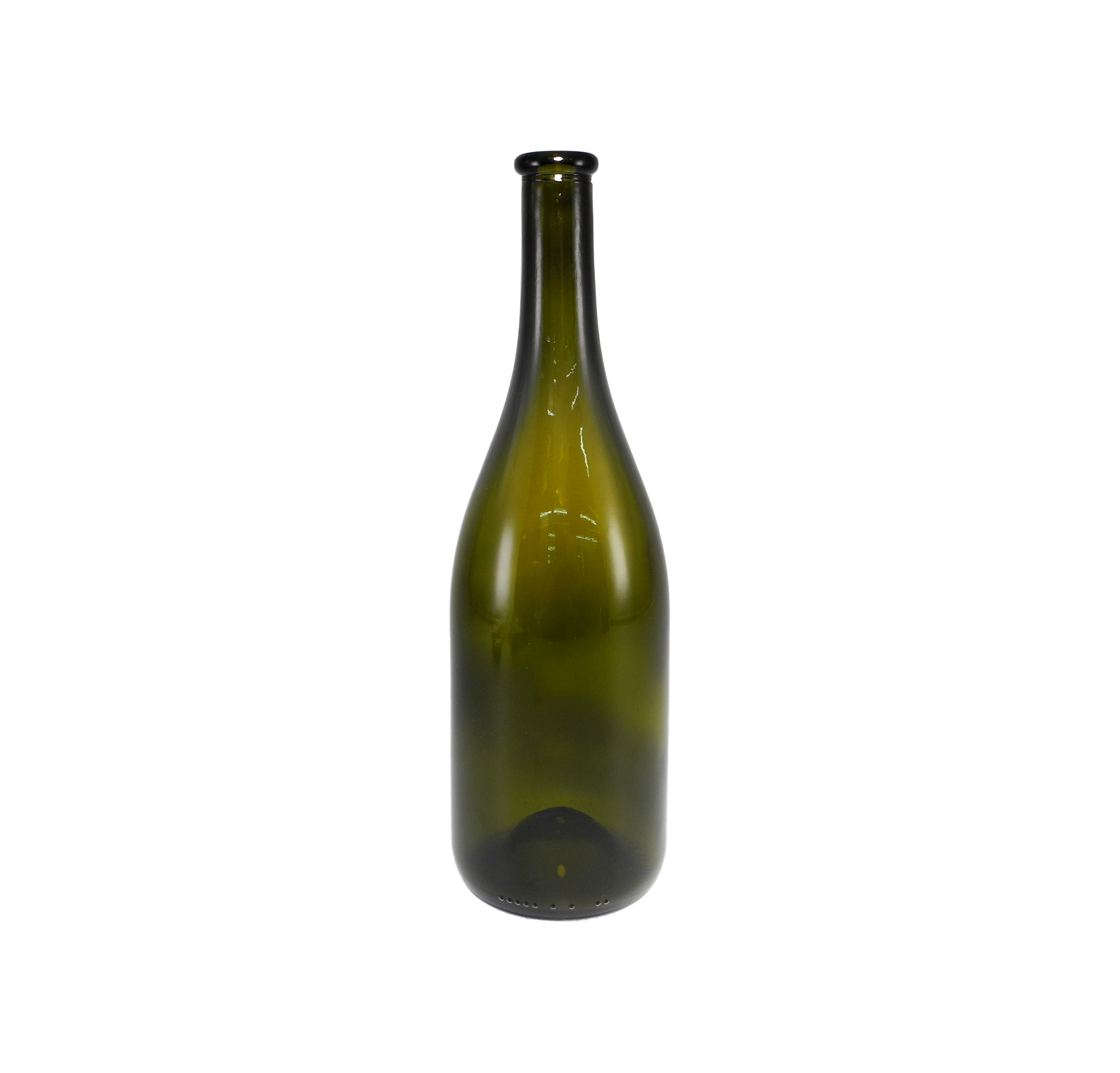 Cylindrical High-transparency Dark-colored Glass Wine Bottle YD-BOW-006