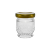 Small-sized Golden Bottle Cap High Borosilicate Glass Storage Jar YD-STJ-123