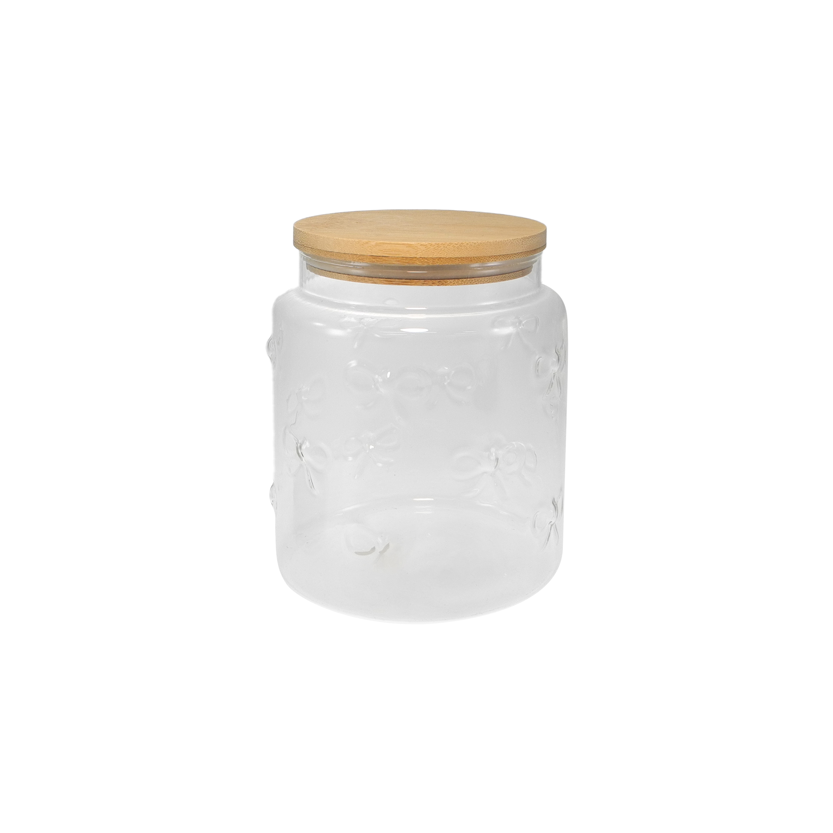 Brogan Embossed Borosilicate Glass Storage Jar YD-STJ-083