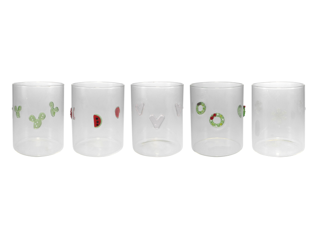 Decorative Laminated Borosilicate Glass Cup YD-CUP-135