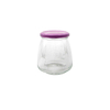 Exposed material storage jar with purple lid YD-STJ-054