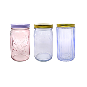 Painted Glass Storage Jar YD-STJ-047 