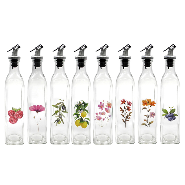 A Single Sticker Glass Oil Bottle YD-OVB-032