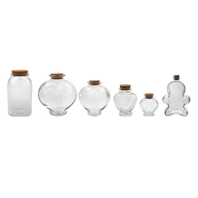 Wooden Stopper Glass Storage Jar YD-STJ-064