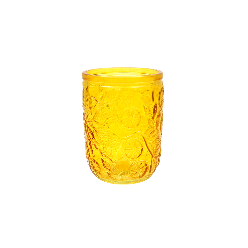 Textured Spray-colored Glass Cup YD-CUP-075