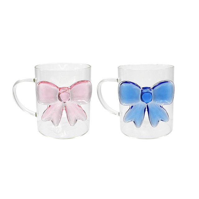 Three-dimensional Bow Glass Cup YD-CUP-087