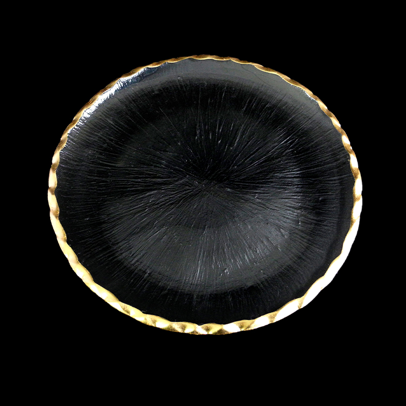 Circular Pattern Gold-painted Hot Bending Plate YD-HBP-028