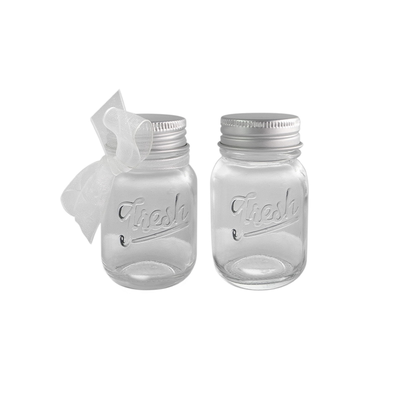 Embossed Glass Storage Jar YD-STJ-036