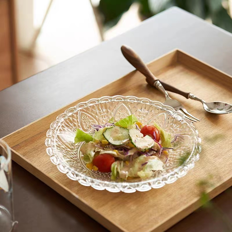 Lace Glass Plate YD-GLSP-001