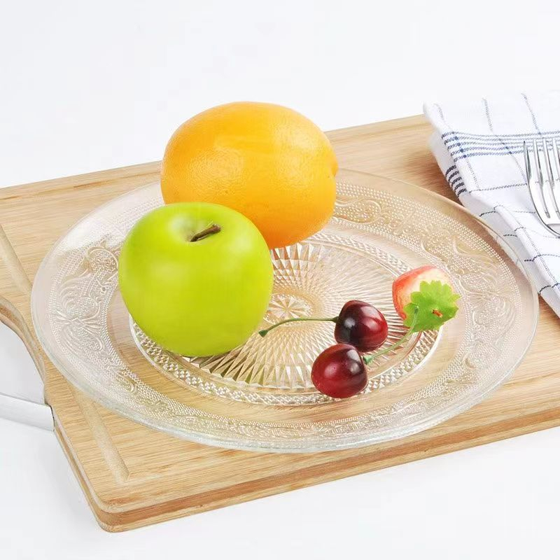Relief Pattern Glass Plate YD-GLSP-002