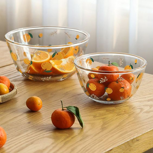 Fruit Pattern Glass Bowl YD-BOW-016