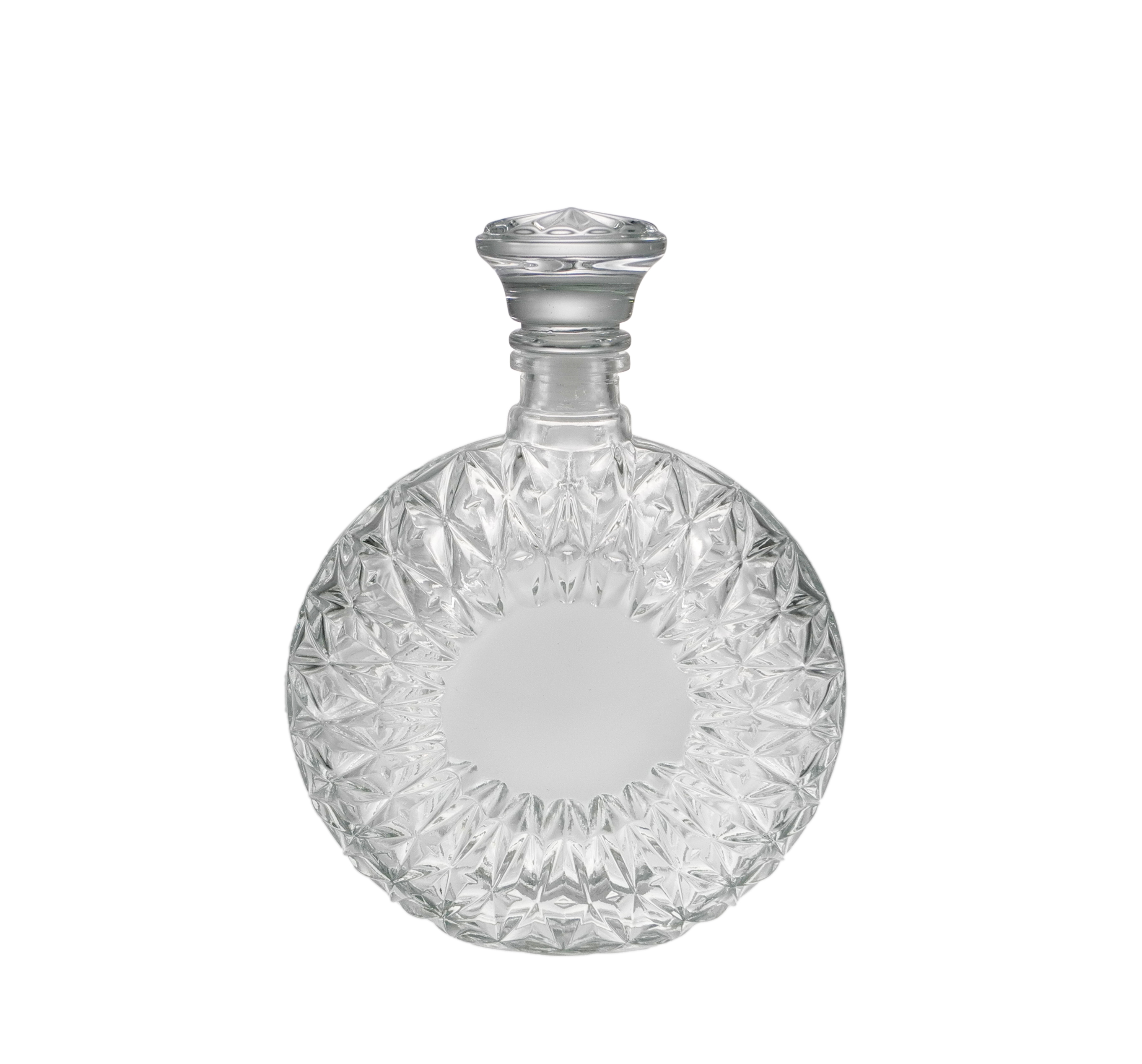 Relief-patterned Glass Wine Bottle YD-BOW-001