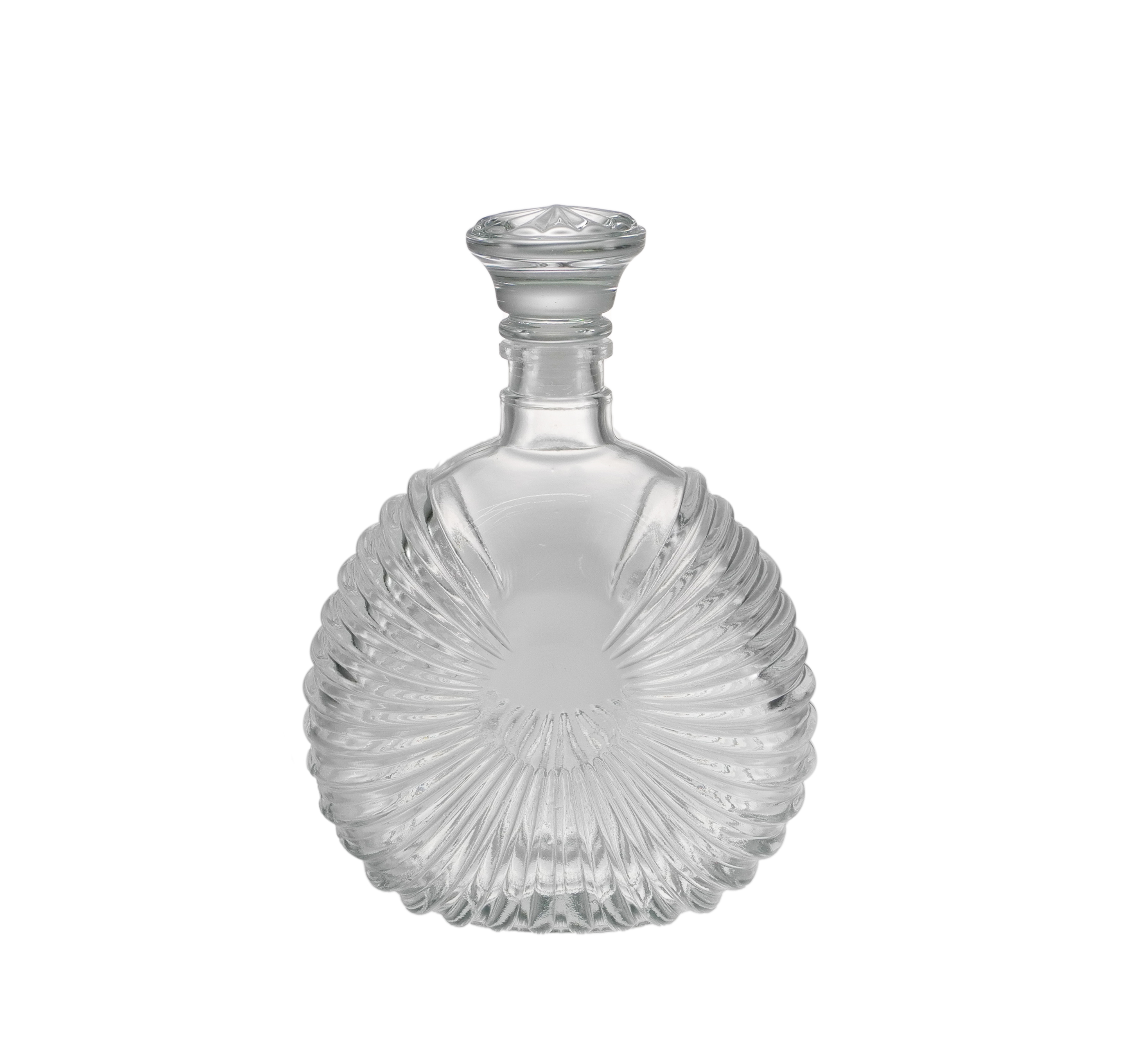 Relief-patterned Glass Wine Bottle YD-BOW-001