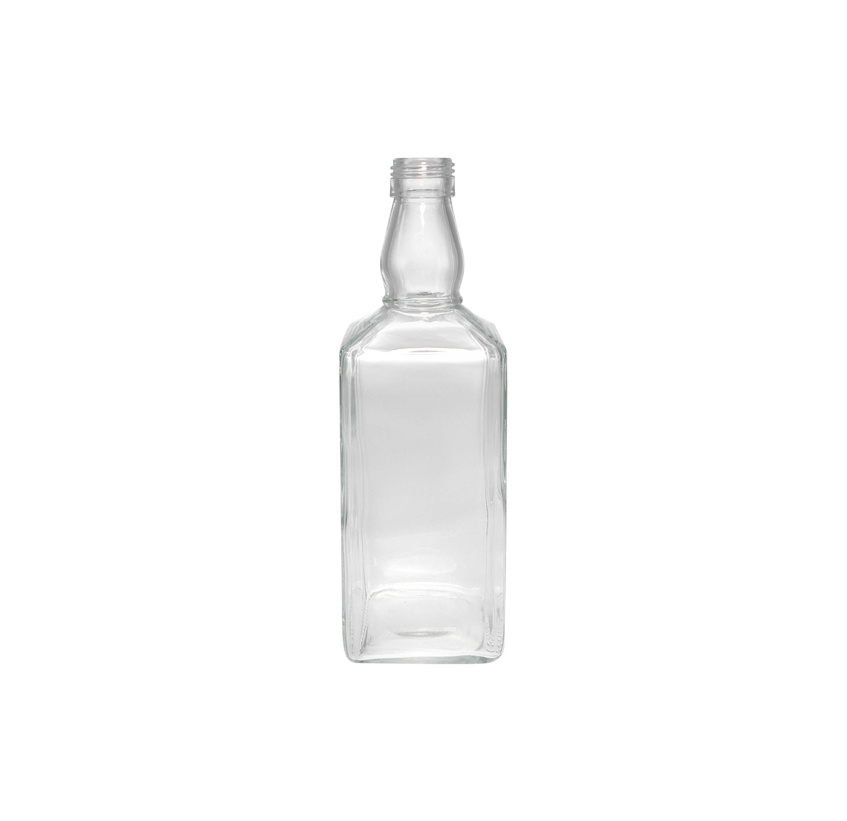 Square Bottle with A Round Neck Glass Bottle YD-BOT-023