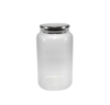 Vertical Striped Stainless Steel Lid with High Borosilicate Glass Storage Jar YD-STJ-105
