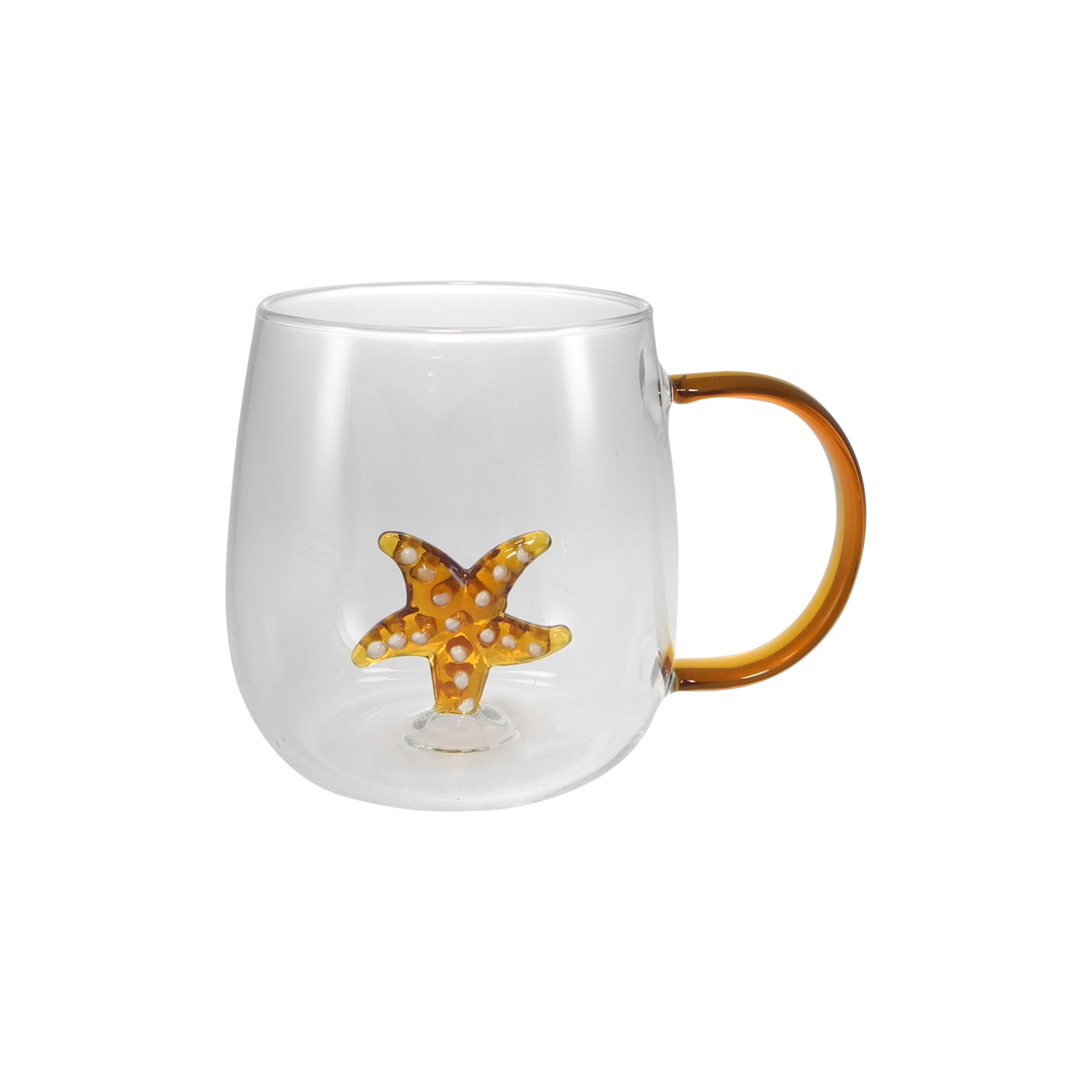 Glass Cup with Handle Made of High Borosilicate Glass YD-CPU-096