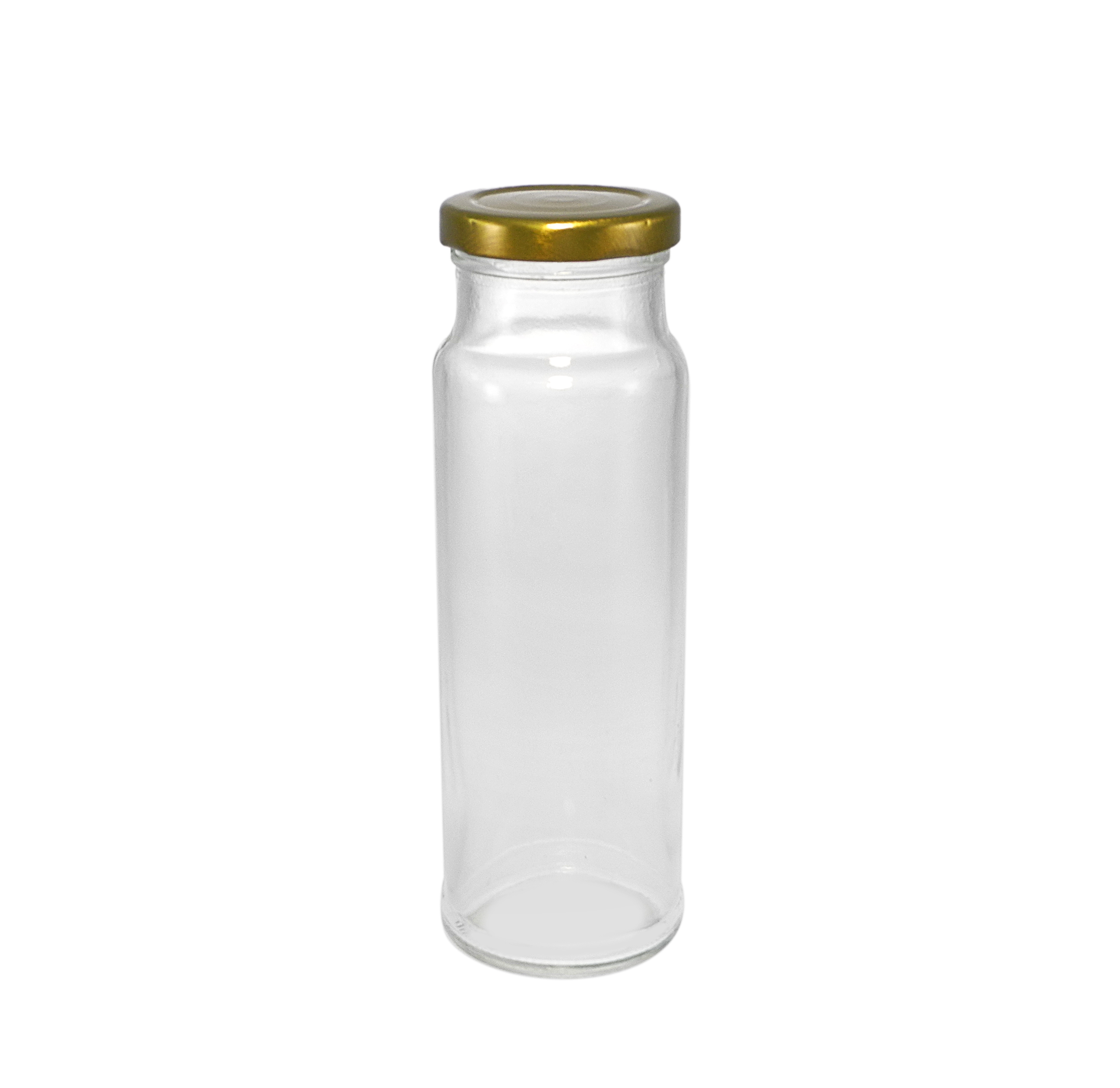 Polished Golden Lid High Borosilicate Glass Storage Tank YD-STJ-130