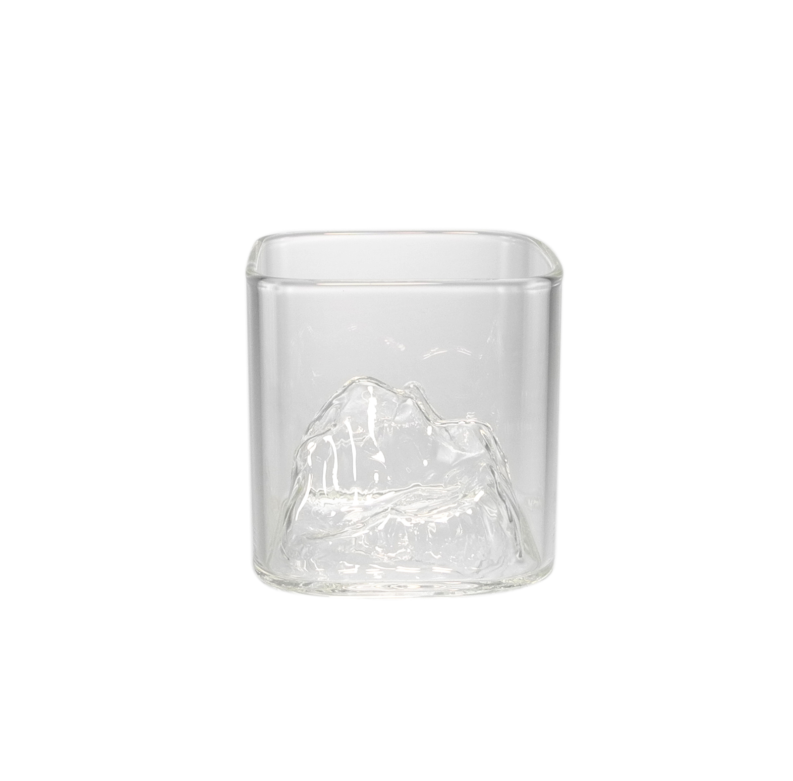 Internal Mountain-shaped High Borosilicate Glass Cup YD-CPU-112