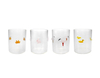 External Small Animal Sticker Glass Cup Made of High Borosilicate Glass YD-CPU-114