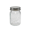Silver Stainless Steel Lid with Embossed Patterns, High Borosilicate Glass Storage Jar YD-STJ-155
