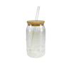 Bowknot Pattern Straw Glass with High Borosilicate Glass YD-CUP-144