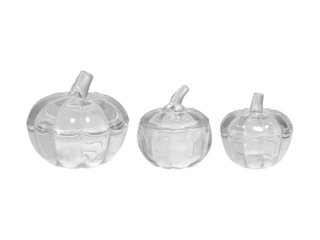 A Pumpkin-shaped Glass Cover Made of High Borosilicate Glass Storage Tank YD-STJ-169