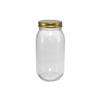 Polished Cylindrical High-boron-silica Glass Storage Jar YD-STJ-125