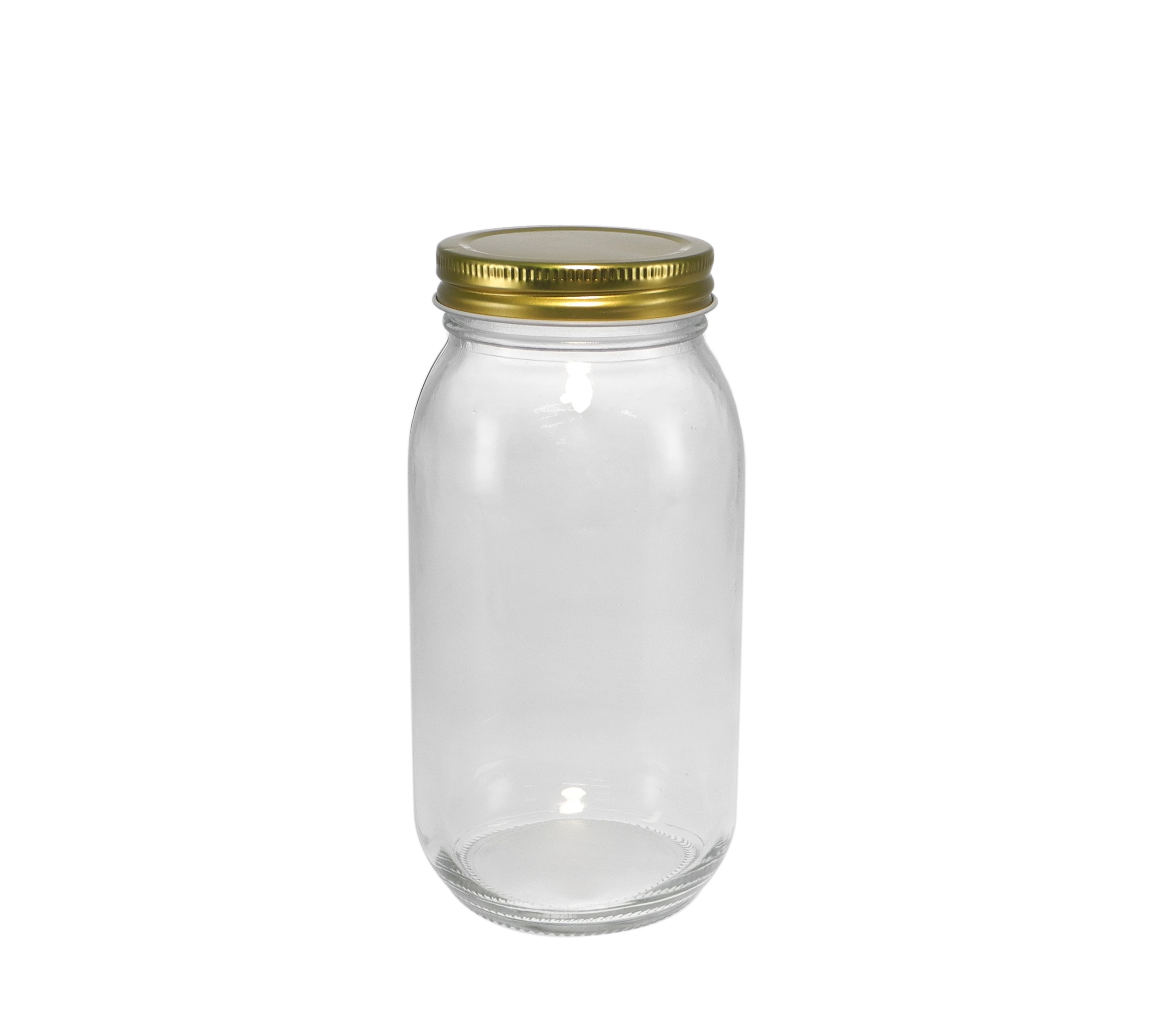 Polished Cylindrical High-boron-silica Glass Storage Jar YD-STJ-125