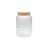 Relief-sealed high borosilicate glass storage jar YD-STJ-081
