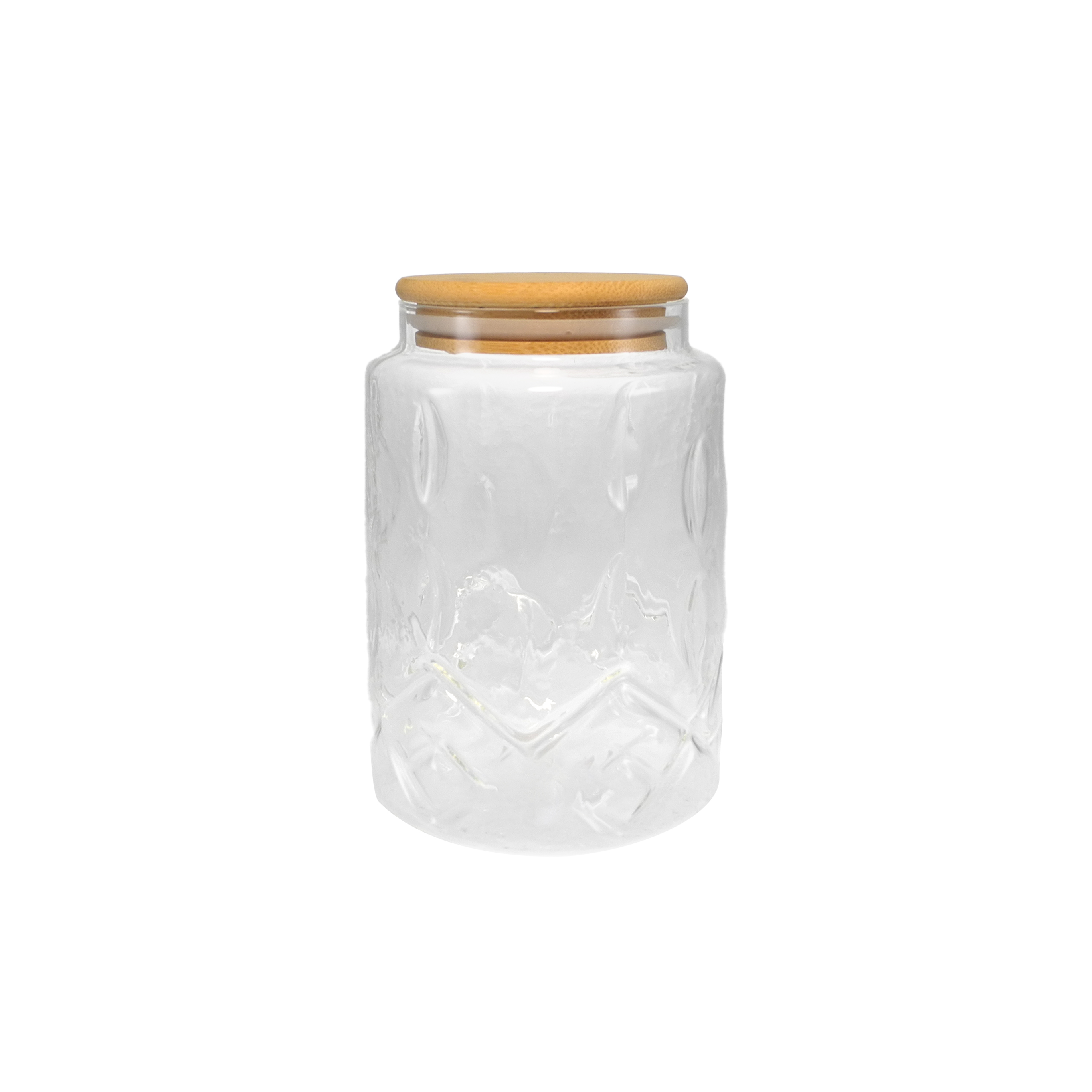 Relief-sealed high borosilicate glass storage jar YD-STJ-081