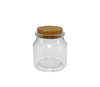 Different Material Lids for High Borosilicate Glass Storage Jars YD-STJ-186